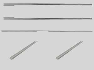 IJzeren poortframe 98,5x190 cm verzinkt / zwart - Afbeelding 4