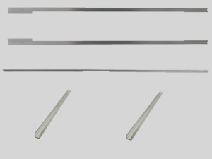 IJzeren poortframe 98,5x190 cm verzinkt / zwart - Afbeelding 5