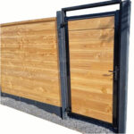 IJzeren poortframe 98,5x190 cm verzinkt / zwart - Afbeelding 6