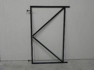 IJzeren poortframe zwart