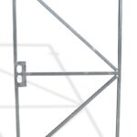 IJzeren poortframe 100x180 cm met slotkast en RVS cilinderslot