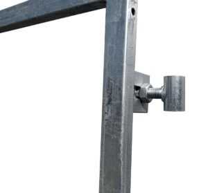 IJzeren poortframe 100x180 cm met slotkast en RVS cilinderslot - Afbeelding 3