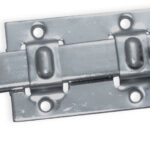 Rolschuif  vlak RVS 12 cm