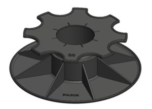 Regelbare terrasdrager  50 - 80 mm