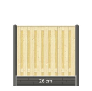 Tussen-Betonpaal 180 cm antraciet gecoat - Afbeelding 4
