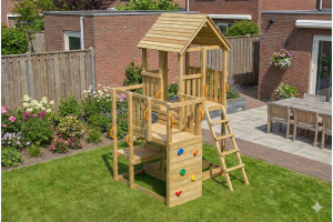 Speeltoestel Penthouse grenen - Afbeelding 4