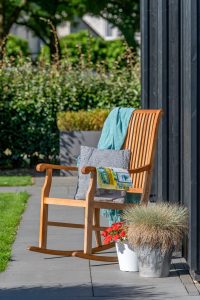 Teak Schommelstoel Relax - Afbeelding 2