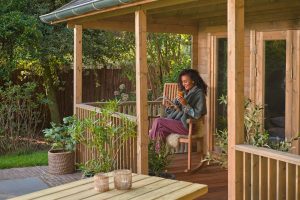 Teak Schommelstoel Relax - Afbeelding 3