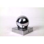 Paalornament bol+plaat, aluminium