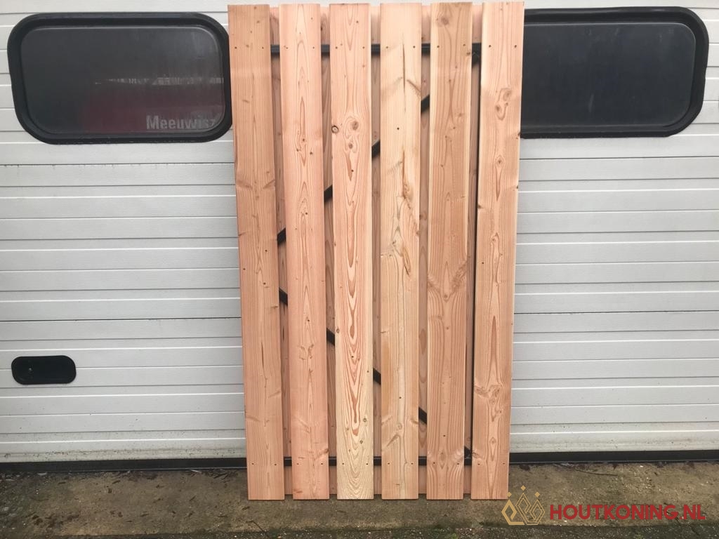 deur douglas zwart frame Tuindeur Douglas Deluxe - Afbeelding 1