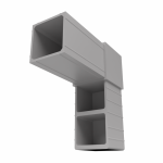 Hoekstuk 2 weg 20x20x1,5 mm - Afbeelding 3