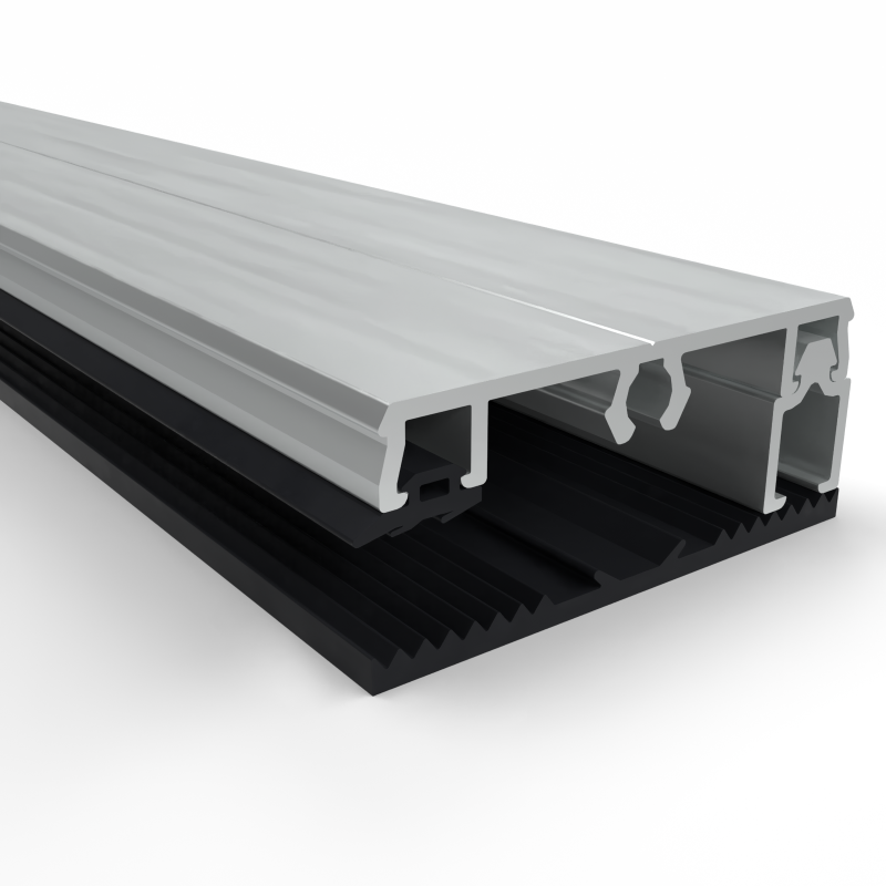 klemprofielset-oplegrubber-6010 Klemprofielset - Oplegrubber - 60.10 Zijkant - Afbeelding 1