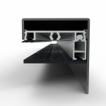 Klemprofielset - Oplegrubber - 60.16 RAL Zijkant Sierlijst - Afbeelding 4