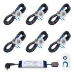 Verlichtingset LED 6x inbouw met afstandsbediening