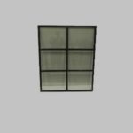 Stalen raam vast 1000x1200 mm dubbel glas