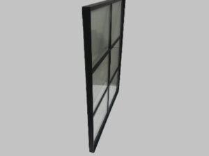 Stalen raam vast 1000x1200 mm dubbel glas - Afbeelding 2