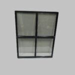 Stalen raam openklapbaar 750x950 mm dubbel glas