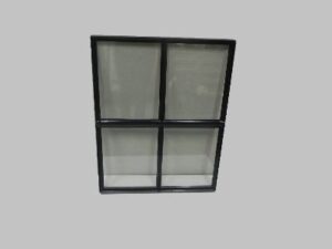 Stalen raam openklapbaar 750x950 mm dubbel glas