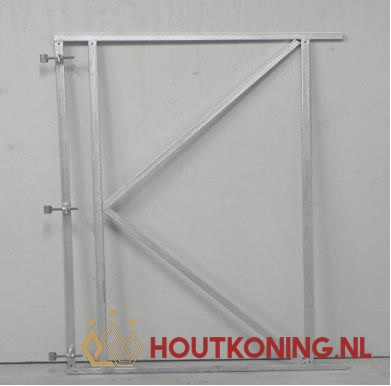 po-50 IJzeren poortframe 100x200 cm horizontaal - Afbeelding 1