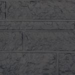 Motiefplaat rotsmotief antraciet gecoat (smal)