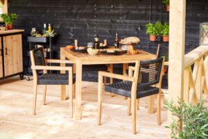 Teak Stapelstoel Toledo (2 st.) - Afbeelding 2