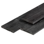 Plank zwart 1,6x14 cm