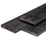 Kantplank 1,6x14 cm Zwart Douglas