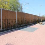 Paal voor dubbelzijdig geluidsscherm