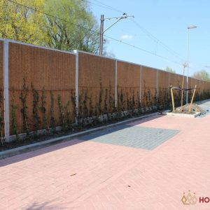 Paal voor dubbelzijdig geluidsscherm