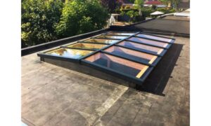 Lichtstraat Douglas zadeldak met glas - Afbeelding 2