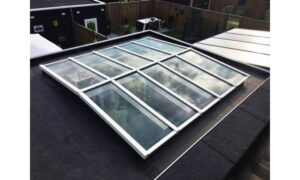 Lichtstraat Douglas zadeldak met glas - Afbeelding 5