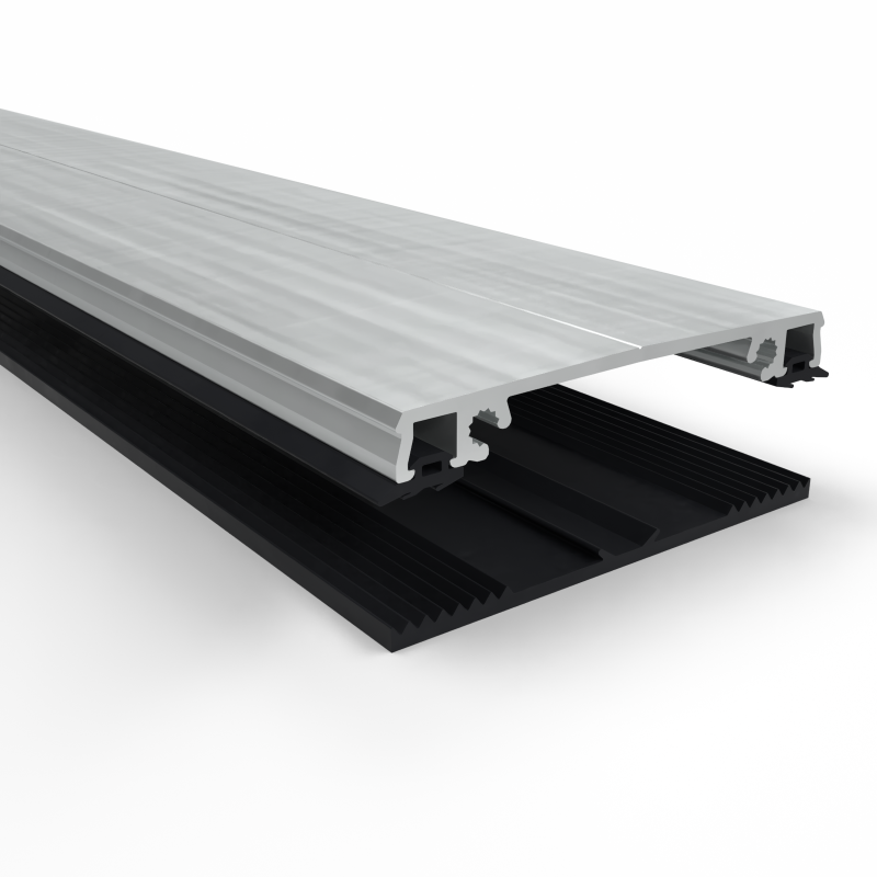 klemprofielset-oplegrubber-80 Klemprofielset - Oplegrubber - 80 Midden - Afbeelding 1