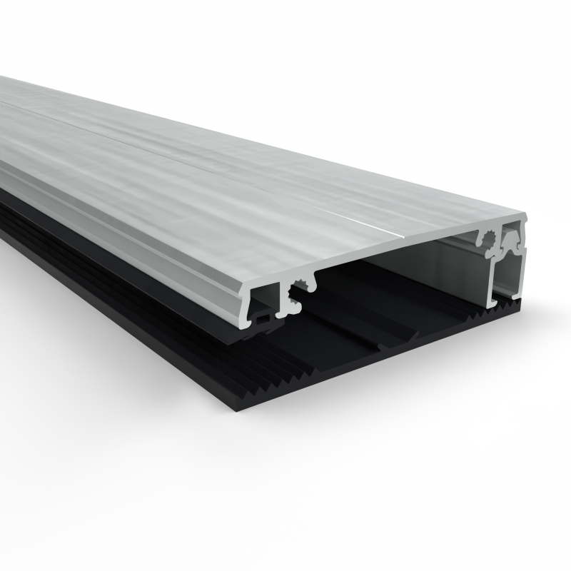 klemprofielset-oplegrubber-8010 Klemprofielset - Oplegrubber - 80.10 Zijkant - Afbeelding 1