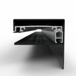 Klemprofielset - Oplegrubber - 80.16 RAL Zijkant Sierlijst - Afbeelding 4
