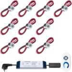 Verlichtingset LED 10x opbouw met afstandsbediening