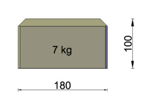 Betonpoer mini: 18x18x10cm (M20) - Afbeelding 2