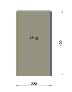 Betonpoer: 22x22x40cm (M20) - Afbeelding 2
