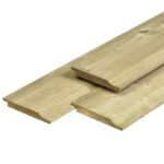 Rabatplank 1,9x14,5 cm halfhouts