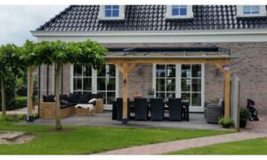 Veranda XL muuraanbouw met glas