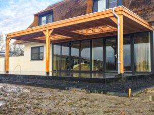 Terrasoverkapping Modern - Muuraanbouw - Afbeelding 3