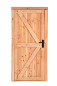 Enkele opgeklampte deur Red Class Wood - Afbeelding 4