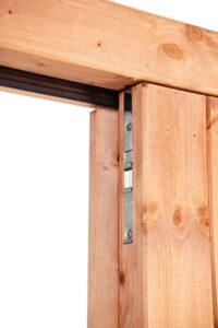 Dubbele opgeklampte deur Red Class Wood - Afbeelding 2