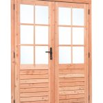 Red Class Wood dubbele glas deur, 6-ruits Dubbele glasdeur B1850 x H2050 mm buitenmaat