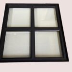 Stalen raam vast 500x500 mm dubbel glas