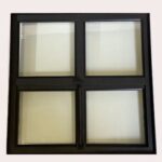 Stalen raam openklapbaar 500x500 mm dubbel glas