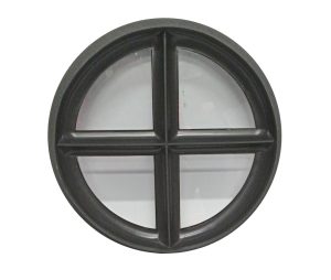 Rond raam vast 400 mm dubbel glas - Afbeelding 3