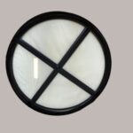 Rond raam vast 800 mm dubbel glas