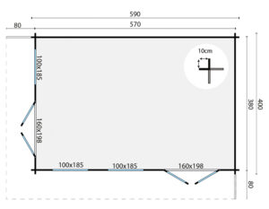 HILDEGARD 570+80x380+80 cm - Afbeelding 2