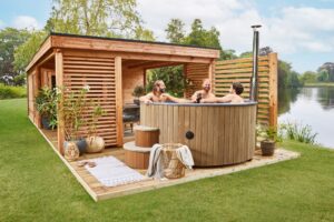 Hottub deluxe XL thermowood - 220 cm - Afbeelding 2