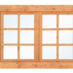 Red Class Wood uitzetraam, 6-ruits, dubbel Uitzetraam B1252 x H900 mm